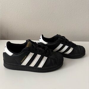 Adidas Superstar Black and White Shoes Unisex Size 11 Kids Toddler Boys Girls